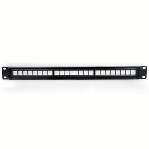 Pannello Patch Vuoto da 19 Pollici a 24 Porte CAT5E CAT6 UTP per <span class=keywords><strong>Rete</strong></span> VoIP, Telaio di Distribuzione Non Schermato - Product Image 6