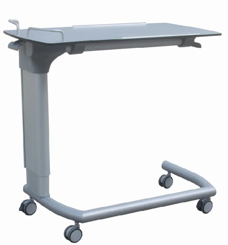 Hôpital et clinique utilisé sur la table de lit avec panneau de table inclinable
