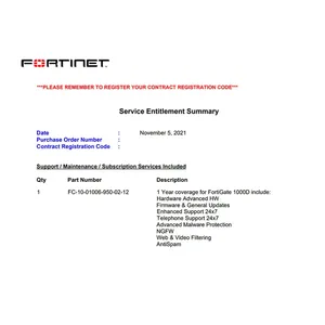ไฟร์วอลล์ FortiGate FG-400F พร้อม Unified Threat Prevention ใบอนุญาตแบบใช้สาย 1 ปี (UTP IPS) มีสินค้าพร้อมส่งตลอด 24 ชั่วโมงทุกวัน รุ่น FC-10-0400F-950-02-12 - Product Image 4