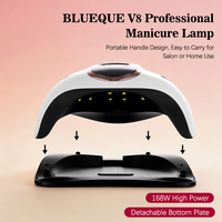 Lampe à ongles électrique UV LED professionnelle avec 4 minuteurs, capteur infrarouge, pour le durcissement du gel, utilisation à domicile, fonctionnement intelligent