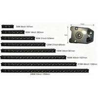 Barre lumineuse de travail LED 240W à lentille 6D, 8 à 53 pouces, phare auxiliaire de conduite, nouveau, IP68, 6000K, pour voitures 4x4, camions, chariots élévateurs tout-terrain