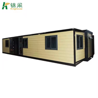 Grande maison portable de 40 pieds pouvant faire 6 pièces et 2 salles de bain Maison préfabriquée modulaire extensible et pliable