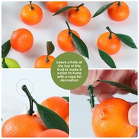Groothandel handgemaakte bubbelmateriaal nep fruit display attributen suiker mandarijn imitatie sinaasappel modellen bladeren levensechte huisdecoratie