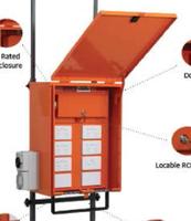 Boîtier de distribution électrique industriel ZhongYong avec 8 prises, extérieur métallique IP65, interrupteur principal 100A, boîte de prises australienne