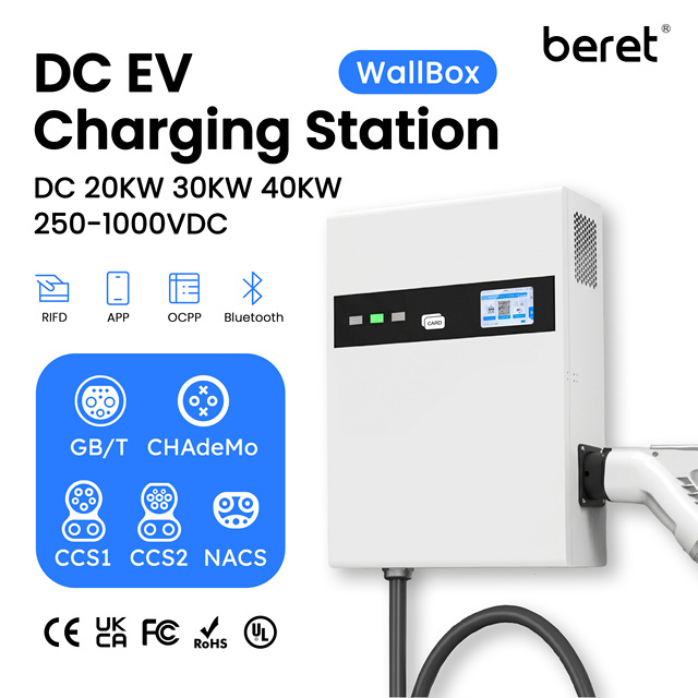 NTO Wall-mounted Charge Interface Standard 20KW GBT Wallbox DC Electric Car Charger Station