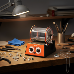 Pulidora Rotativa Mini Vevor, Capacidad de 5 Kg, Temporizador de 0-60 Minutos, 5 Velocidades, Pulidora de Joyas para Fabricación de Pulseras, Acabado de Superficies - Product Image 2