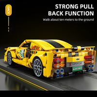 Juguete KAVO 89107 CPSIA 1:18, Bloques de Construcción de Auto Deportivo de Carreras, Kit de Vehículo de Juguete con Mecanismo de Retroceso