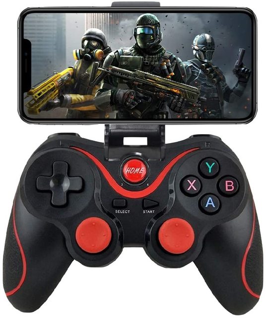 C8s T3 X3 Wireless Joystick Gamepad PC Game Controller Support BT3.0 Joystick for Mobile Phone Tablet TV Box Holder