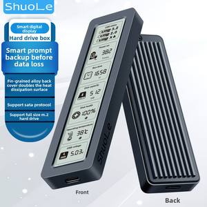 Caja de unidad de estado sólido de protocolo SATA Universal de alta velocidad tipo C M.<span class=keywords><strong>2</strong></span>, carcasa protectora de pantalla inteligente, carcasa de HDD - Product Image 2