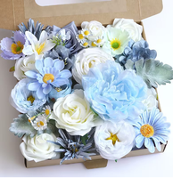 Boîte de fleurs artificielles en forme de rose, kit de fleurs à faire soi-même, parfait pour les décorations de mariage et d'événements