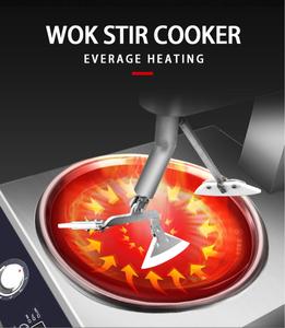 Machine à <span class=keywords><strong>wok</strong></span> vapeur intelligente à brûleur unique 5000W, friteuse à agitation automatique pour restaurant et usage domestique, cuisson vapeur de qualité commerciale - Product Image 2