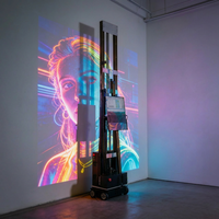 Nueva Impresora de Pared UV 3D Automática con Tinta Fluorescente DX7 - Máquina de Pintura de Pared con Fondo Fluorescente Multimaterial a Gran Escala