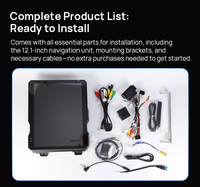 Pantalla HD Android Tesla de 12,1 pulgadas para Jeep Wrangler 2018-2023, unidad principal de navegación GPS, Wifi, Radio, Carplay, Android Auto