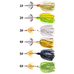 Groothandel Sb057 13.5Cm 20G Lood Jig Hoofd Buzz Baits Metalen Spinner Lepel Vissen Kunstaas Met Lange Rokken - Product Image 2