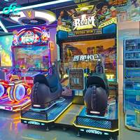 Machine de jeu d'arcade de simulation de tir à l'arme à feu et de course à cheval pour 2 joueurs, à monnayeur, en gros