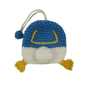 Porte-clés en <span class=keywords><strong>crochet</strong></span> respirant fait main par Zhijiang, étui à clés en tricot de laine pour femme, motif dessin animé, protège-clés ouvert - Product Image 5