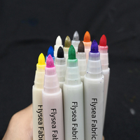 Touchfive — marqueur en tissu 12 couleurs, Textile sans décoloration, pour T-Shirt, lavable, pour décorer les chaussures, sacs à main