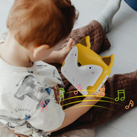 Lecteur d'histoires audio pour enfants avec jouet d'apprentissage interactif Bluetooth avec chansons de contes de fées et histoires de nuit préchargées pour les tout-petits