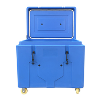 Conteneur isotherme rotomoulé 480L, grande capacité, moderne, réutilisable, pour glace sèche, en LLDPE de qualité alimentaire, pour chaîne du froid, certifié ISO CE, pour la pêche
