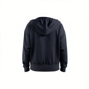 Vetega <b>Women's</b> Autumn Casual <b>Hooded</b> <b>Sweatshirt</b> Pockets Drop-Shoulder Long Sleeve Adjustable Drawstring Knitted Polyester Solid - Product Image 2