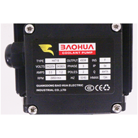 Pompe à liquide de refroidissement immergée BAOHUA H4T18 450W pour tour CNC et fraiseuse, G1/2", circulation submergée, impeller en acier inoxydable