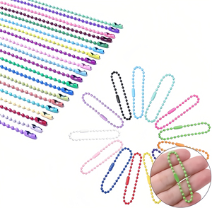 Gantungan Kunci Warna Permen, Rantai Manik-Manik, Konektor Rantai dalam Jumlah Besar untuk Kerajinan Gantung DIY, Aksesoris Gantungan Tas, Gantungan Kunci, Hiasan Tas - Product Image 1