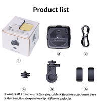 Lampe LED portable Jingying 2700-6500K pour photographie et vidéo, panneau lumineux en plastique 2000mAh 2W, mini éclairage d'appoint pour Vlog et studio