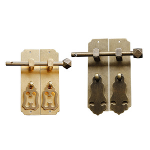 Poignées de porte de placard en laiton de style antique chinois Dingcheng, quincaillerie de meubles classique rétro pour armoire et bibliothèque - Product Image 3