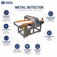 Détecteur de métaux pour convoyeur, machine de détection de métaux pour l'industrie alimentaire, Fe 1 mm, NFe 1,5 mm, SUS304 2 mm, acier inoxydable 304