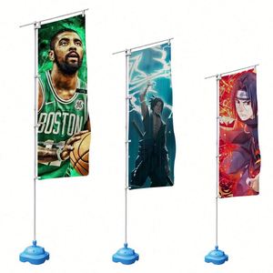 Custom Double Side Printed Nobori Beach Flag Square Shape Flying 180x60cm Nobori Flag <b>Banner</b> - Product Image 2