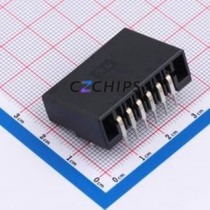 HC-3810-6AW-05 Wire-to-Board Pin Header Bent Lead Through Hole,P=3.81mm Connector 1x6P 3.81mm Right Angle Insert 6P - Product Image 2