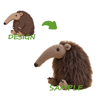 Peluche super douce personnalisée avec fermeture éclair, design brodé, doublure en nylon et en mesh