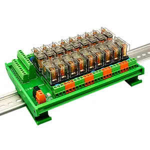 Módulo de relé de 18 canales sanwo de alta calidad, relé de 8 pines 12V/24V, enchufable NPN y PNP universal