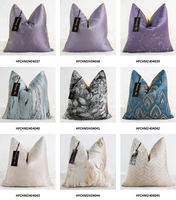 Housse de coussin décorative personnalisable de luxe en jacquard argenté, doré et noir pour la maison, les fournisseurs, les canapés et les hôtels