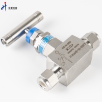 Válvula de aguja de alta presión de acero inoxidable 1/4 316L S. S. Unión de montaje en panel-Válvulas de aguja de construcción de capó