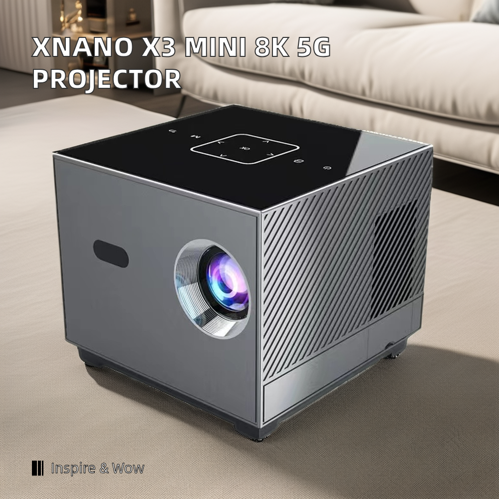 Xnano X3 Mini Portable Projector with Android 9, 8K Support, 2G