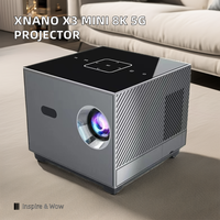 Xnano X3 Mini Projecteur Électrique Portable Android 9 Allwinner H713 8K 5G WiFi 2G/16G LED de Poche avec Haut-parleurs Intégrés 150
