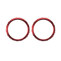 NSLikey 2PCS Chrome Analog Accent Thumbstick Ring pour PS5 Controller Accent Rings