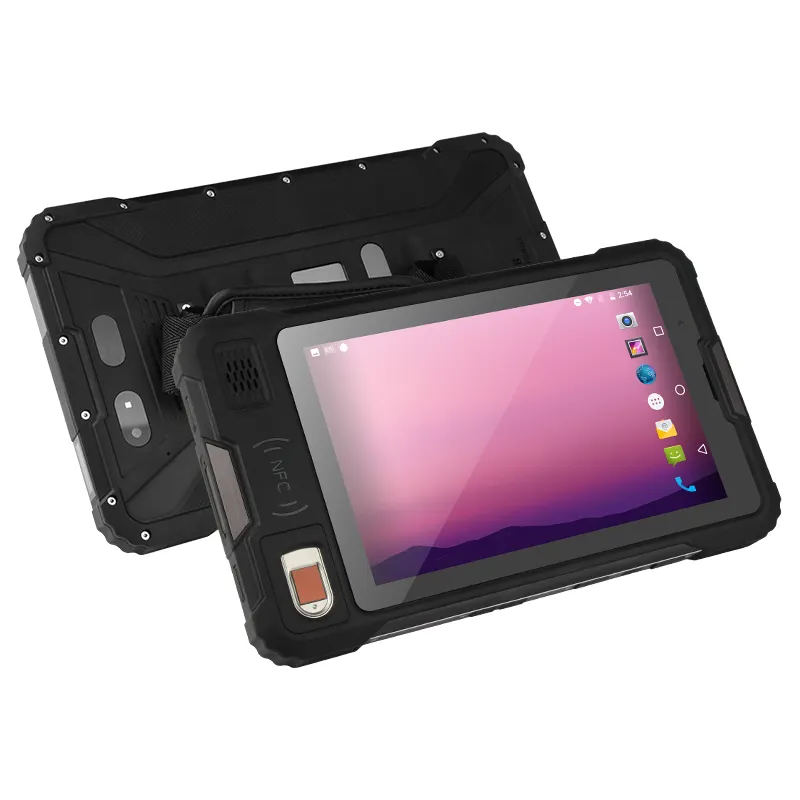 UNIWA-Tablet PC V810 resistente al agua, 8 pulgadas, IP68, Octa Core, pantalla táctil, USB, Android 4G, Wi-Fi, huella dactilar, desbloqueado