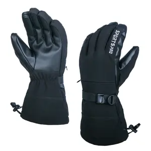 Guantes de invierno Unisex con pantalla táctil, resistentes al viento, lana acolchada, cálidos