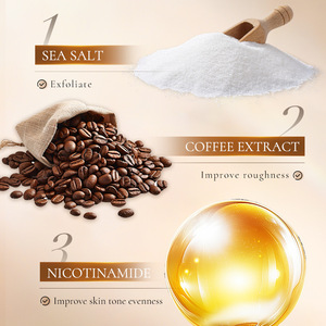 HUNMUI Sea Salt Coffee <b>Body</b> <b>Scrub</b> Exfoliating For All Skin Types Full <b>Body</b> Use - Product Image 1