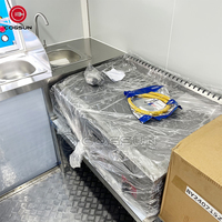 Installation de fenêtre de concession personnalisable avec des accessoires complets de camion de nourriture de remorque de cuisine