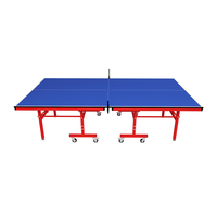 Table de tennis de table pliable améliorée, plateau en MDF de 5 mm d'épaisseur, équipement d'entraînement sportif éco-durable
