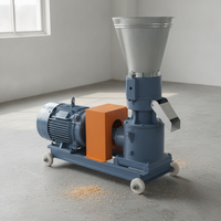 Machine à granulés d'aliments pour animaux de 150-200 kg/h, prix compétitif, petite machine pour usage domestique, moulin à granulés de bois pour animaux, machine de traitement des aliments.