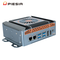 Mini PC para Riel DIN, 2 Ethernet, 2*COM, Ultra 5 125H 225H Ultra 7 155H 255H, 2*DDR5, 32GB+512GB, X86, Compacto, Industrial, Integrado