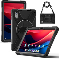 Bandoulière en silicone souple et dur PC pare-chocs rotatif pli support main robuste étui pour tablette pour Lenovo Pad 11 2025