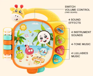 Juguete Musical de Jirafa de Dibujos Animados para Bebés, Instrumento Musical de Educación Temprana con Efectos de Sonido y <span class=keywords><strong>Canciones</strong></span> de Cuna - Product Image 6