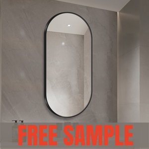 Model Gương Khung Hình Bầu Dục Thiết Kế Trang Trí Gắn Tường Phòng Tắm Gương Khung Nhôm - Product Image 2