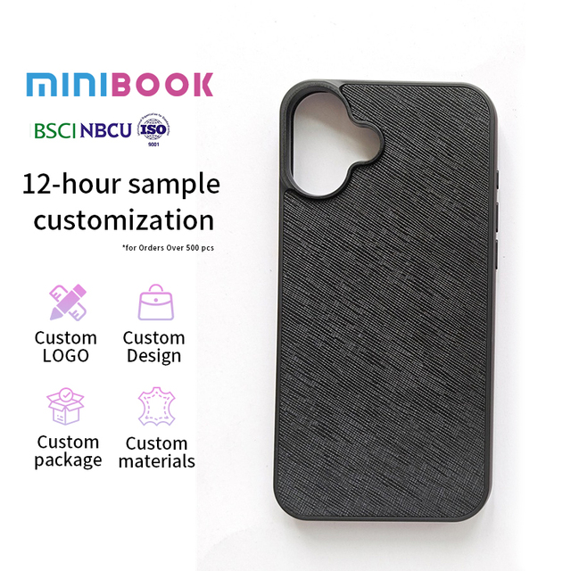 Minibook Design Your Own Leather Mobile Phone case for motorola One Zoom Back Cover for iphone 16 17