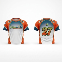 Kaus Softball Tim Kustom Pola Desain Klasik Sublimasi